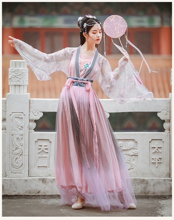 花神赋汉服女中国风仙气飘逸古风学生齐腰彼岸...