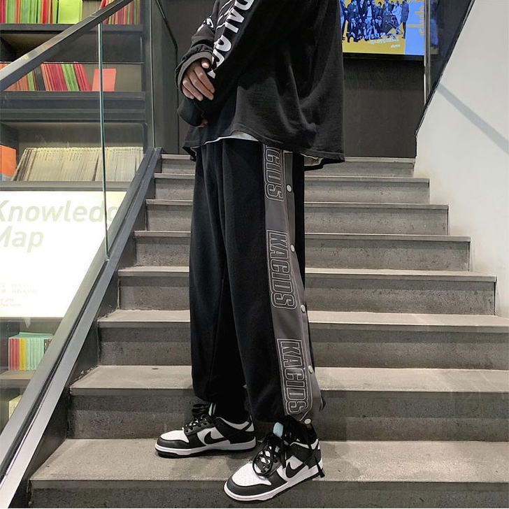 裤子男韩版潮流宽松休闲运动裤秋季潮牌ins...