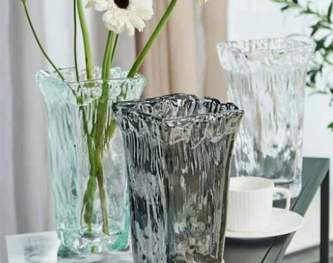 时尚西班牙风格手工玻璃花瓶插花 花瓶摆件客...