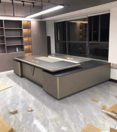 工厂关门未拆封二手价大班台老板桌新中式办公...