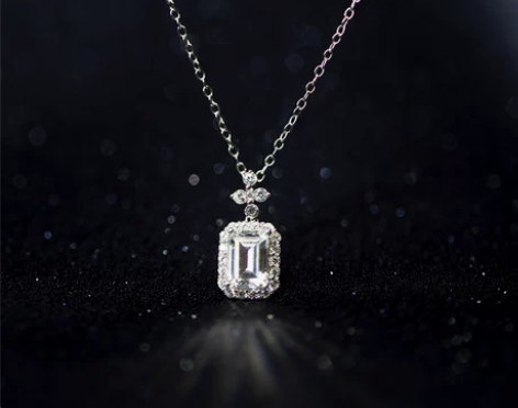 尚真珍宝银色山泉香水瓶子925银镀金满钻锁...