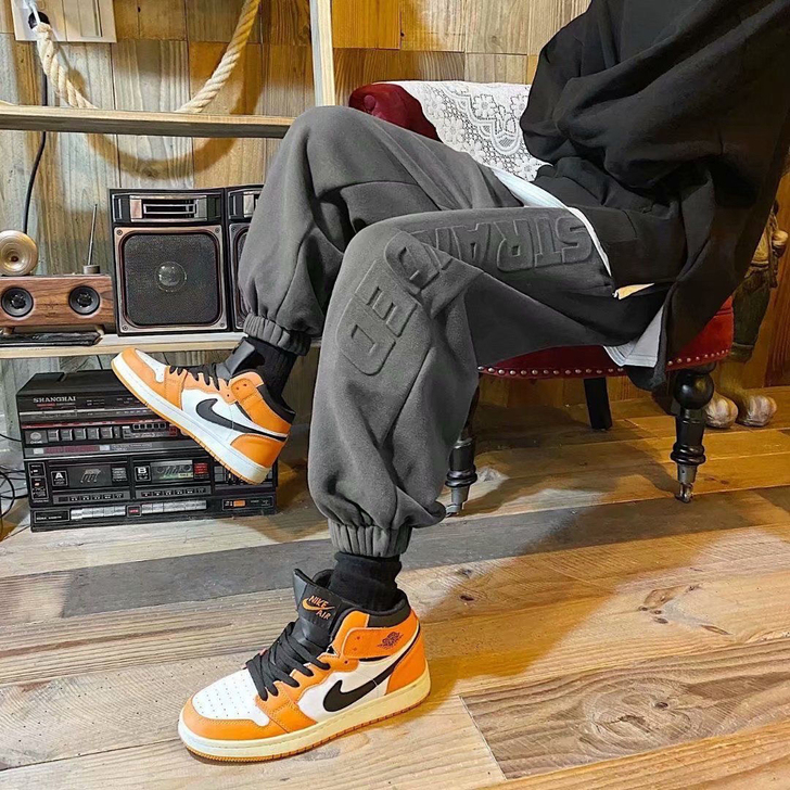 全新 特大码卫裤男潮流休闲长裤直筒ins潮...