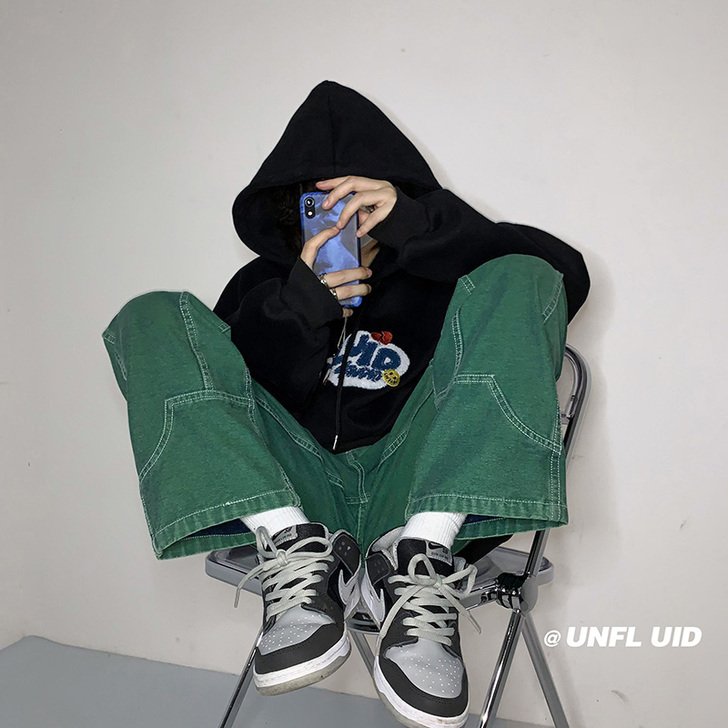 【狂欢价】美式oldschool裤子高街i...