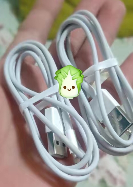 6.6两条1米全新苹果数据线~苹果5s/7...