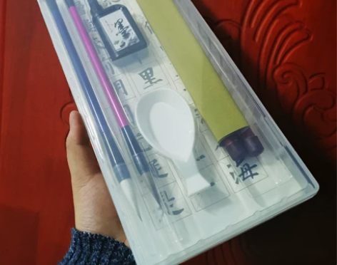 文房毛笔7件套，初学者毛笔套装，中小学生套...