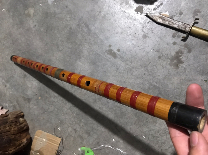 刚收的 精品老笛子老萧一把 品相完好无损 ...
