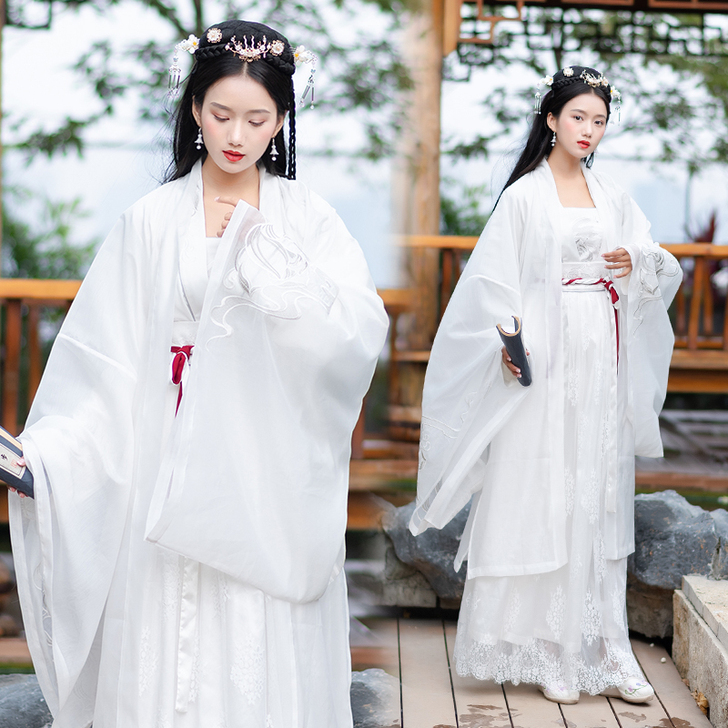 古风念奴娇对襟绣花上襦大袖衫长袖外套汉服女...