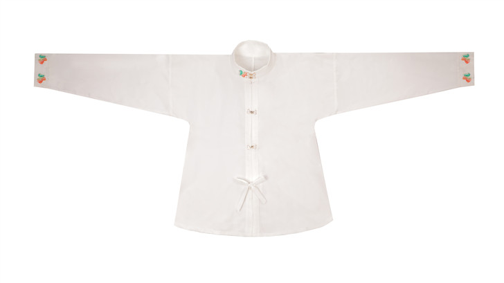 汉服女原创汉元素加厚方领半袖##amp;h...