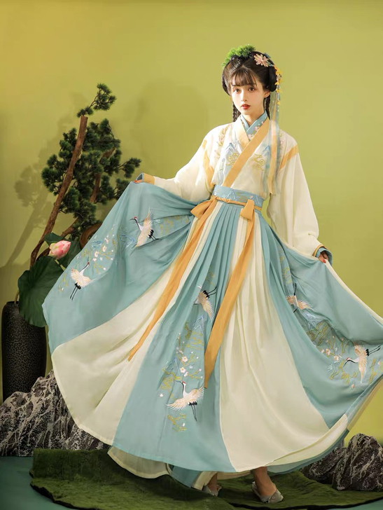 玉术魏晋风汉服全套