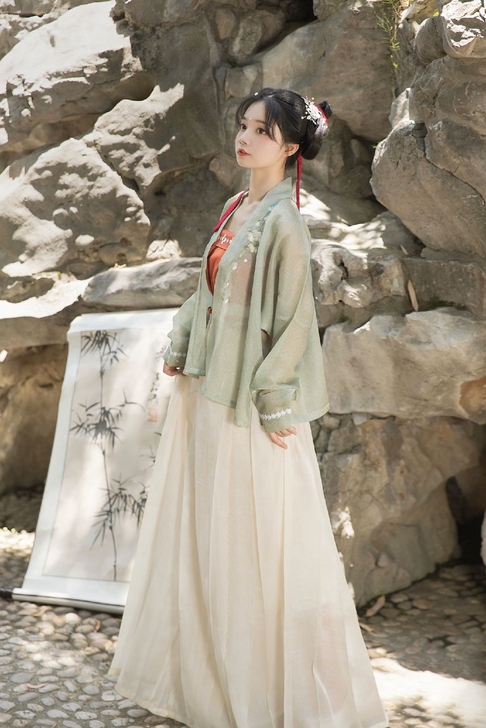 桔屿原创汉服【陌桑花】宋制图片色一套，收到...