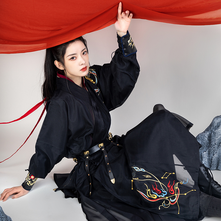 【流烟昔泠-无忌】原创传统刺绣花CP情侣汉...