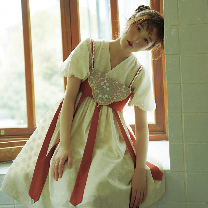 徐娇织羽集【小鹿铃】汉元素夏季诃子吊带裙 ...