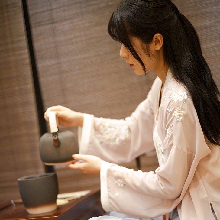 徐娇织羽集【拂露】夏季新款汉服元素套装文艺...