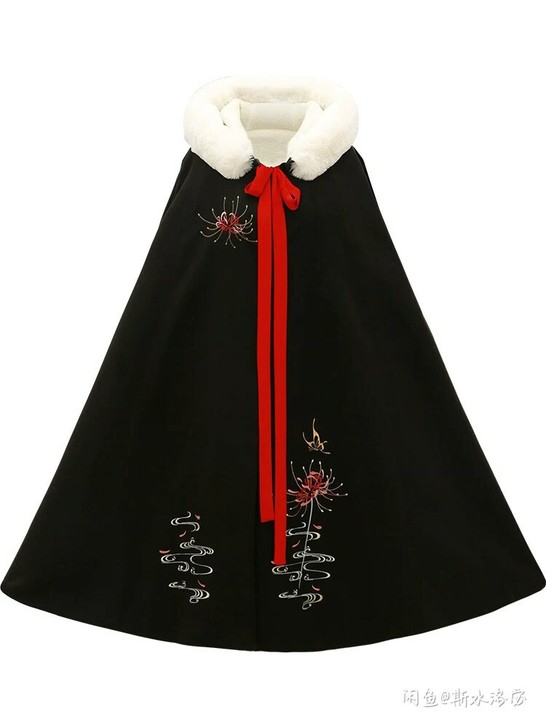 花朝记彼岸花汉服斗篷