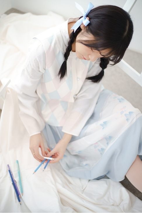 徐娇织羽集[雾山隐]汉服元素套装原创设计三...