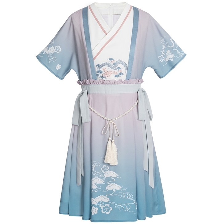 织羽集绝版鹤栖窗另赠一披风，xs码，包邮