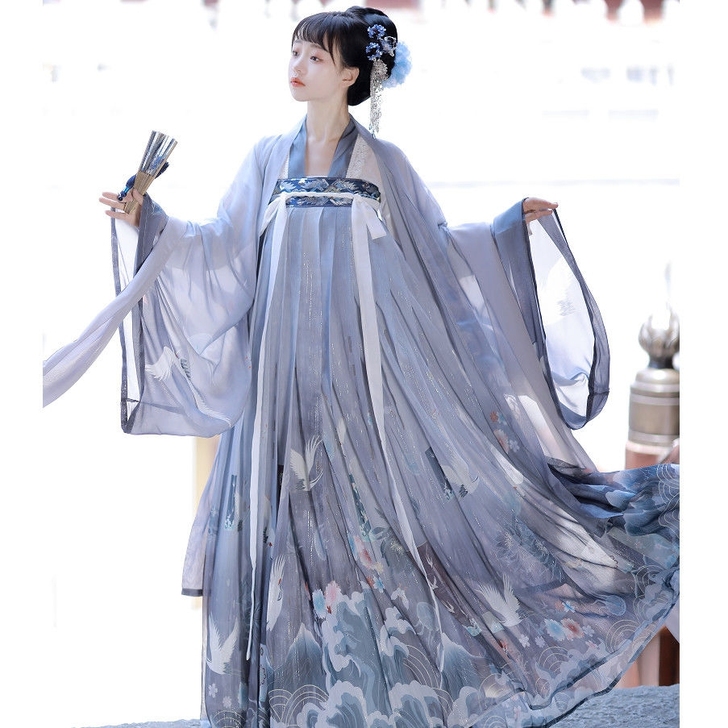 【清货】齐胸襦裙春夏秋新款中国风白菜大袖衫...