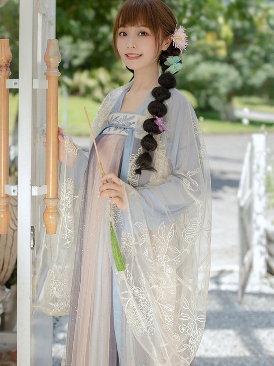 出社【九月】原创汉服女中国风高腰齐胸襦裙6...