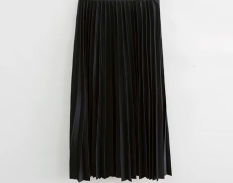 暗里有光/早安日记风琴百褶半身裙女秋季高腰...