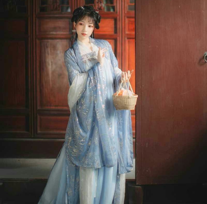 汉服女古装汉元素仙女裙云梦泽襦裙广袖飘逸中...