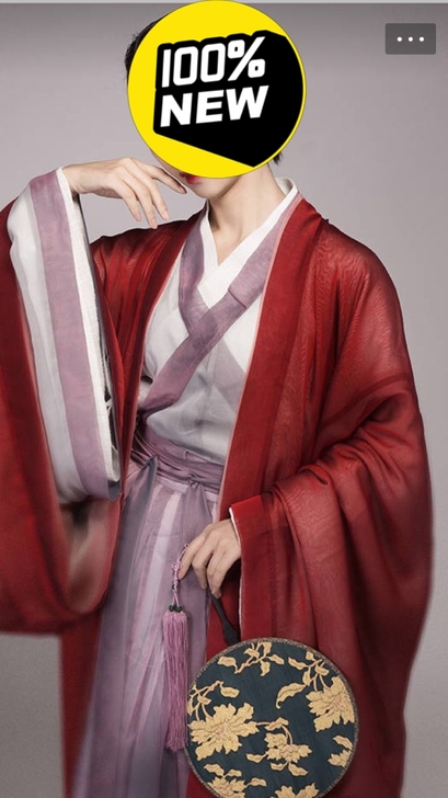汉服女红颜五件套低价汉 魏晋风 大袖衫 宋...