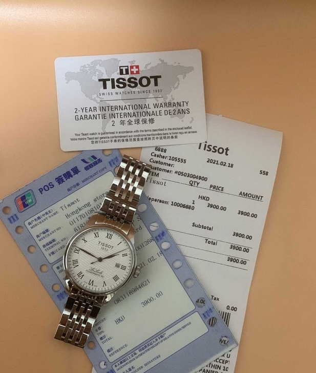 个人全新天梭手表，全新没有佩戴过，手表全新...