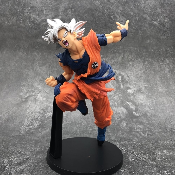 七龙珠 超绝技巧气势强大的白发悟空手办模型...