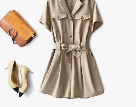 米家    率性工装风 显高显瘦 单排扣收...