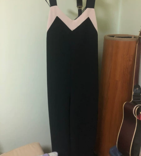 全新ZARA  双色短款连体裤 颜色分类黑...