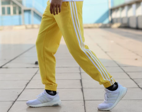 三条扛运动裤男束脚裤卫裤子三道杠秋冬款三条...