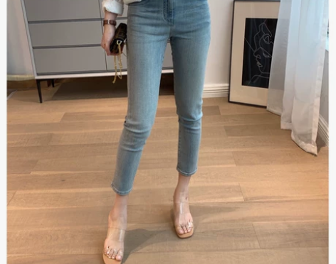 定制款 纳米气泡技术 显瘦显腿直弹力七分小...