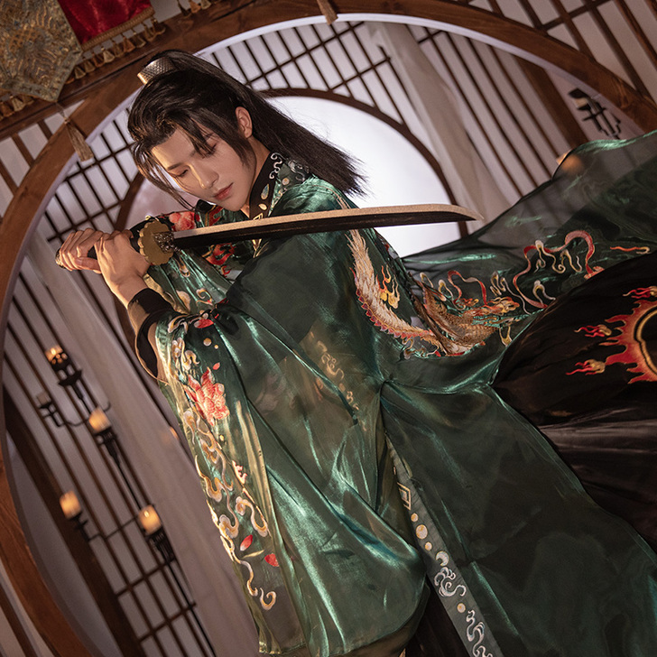 三件套 六米摆 序绘原创汉服 天禄 麒麟祥...