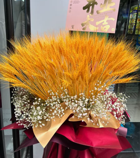 全新花篮 开业花篮 大麦花篮 出一对全新花...