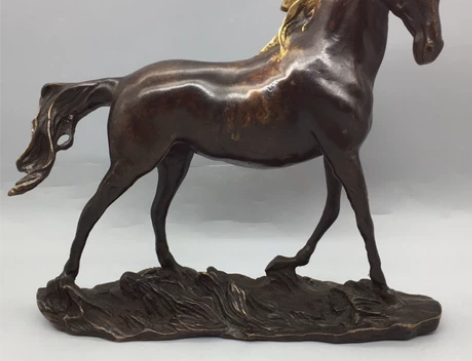 纯铜马摆件办公室骏马摆设店铺开业装饰工艺品...