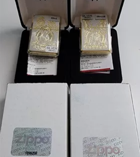 Zippo日版 镀银鎏金如来观世音菩萨对机(两只) 全新未用... Zippo日版 镀银鎏金如来观世音菩萨对机(两只) 全新未用...