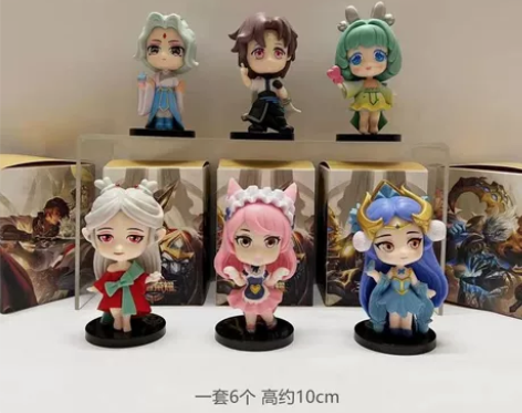 6款Q版王者荣耀之星盲盒手办蔡文姬妲己瑶妹...