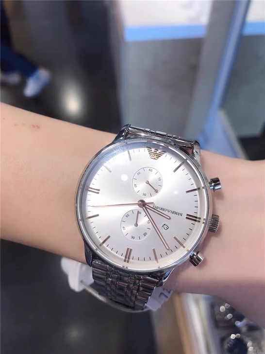 Armani阿玛尼手表男钢带石英表AR19...