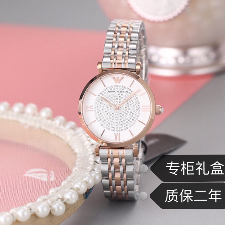 阿玛尼女表全新满天星手表女款正品1840 ...