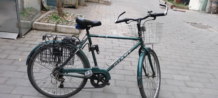 捷安特自行车 途乐一代老款旅行车,车况一般...