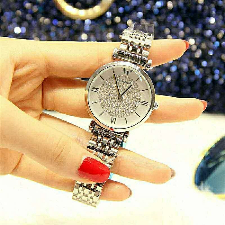 正品阿玛妮满天星手表女士十大名牌简约气质小...