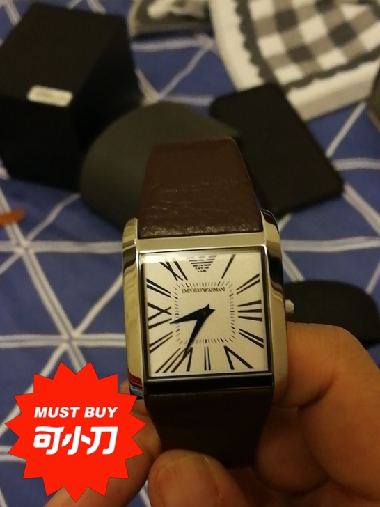 阿玛尼手表,专卖店购买可支持验货