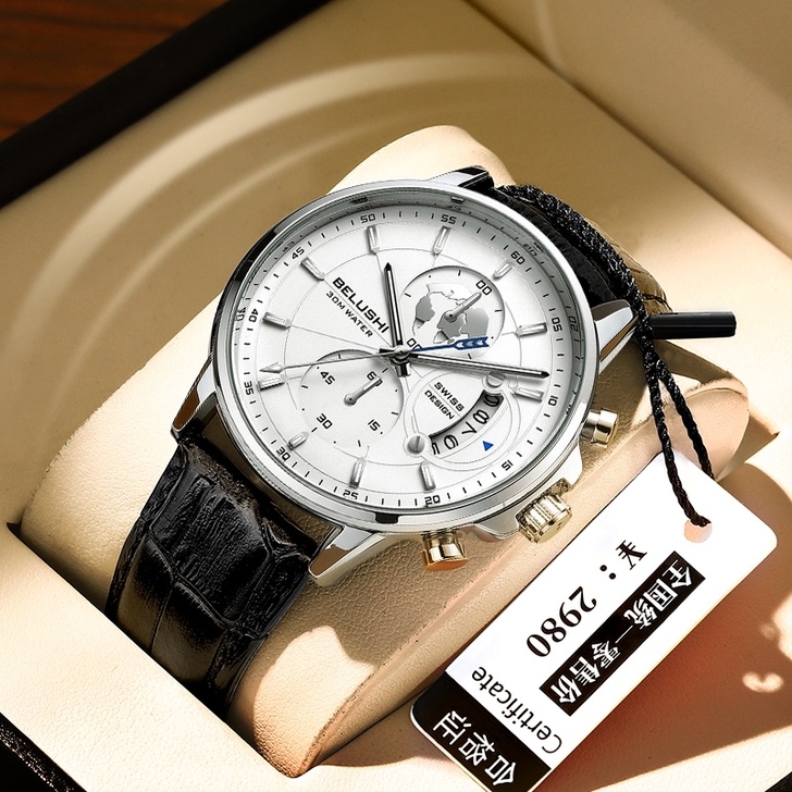 阿玛尼商务机械手表男士潮流高中生名牌防水石...