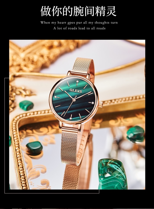 瑞士正品女士手表石英表全自动石英表防水时尚...