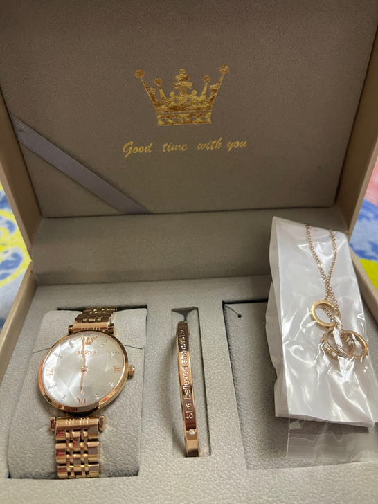 全新OLEVS石英表套盒，正品，超级显白，...