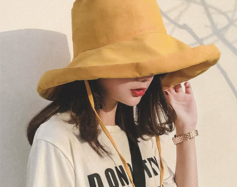 ?夕慕全新渔夫帽 黄色 全新（头大，不合适...