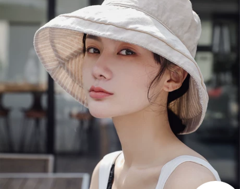遮阳帽防晒遮脸出游大沿帽太阳帽渔夫帽日系凉...