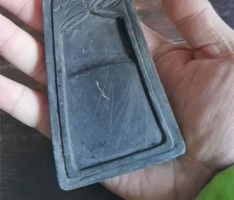 清代小手端砚一个，器型少见，随身小砚台10...