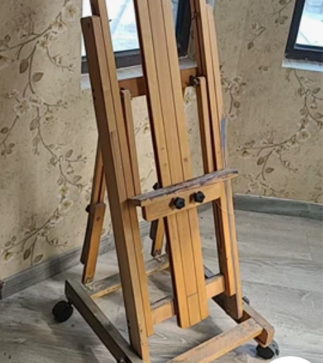 榉木制支架式落地折叠专业平立两用油画素描画...