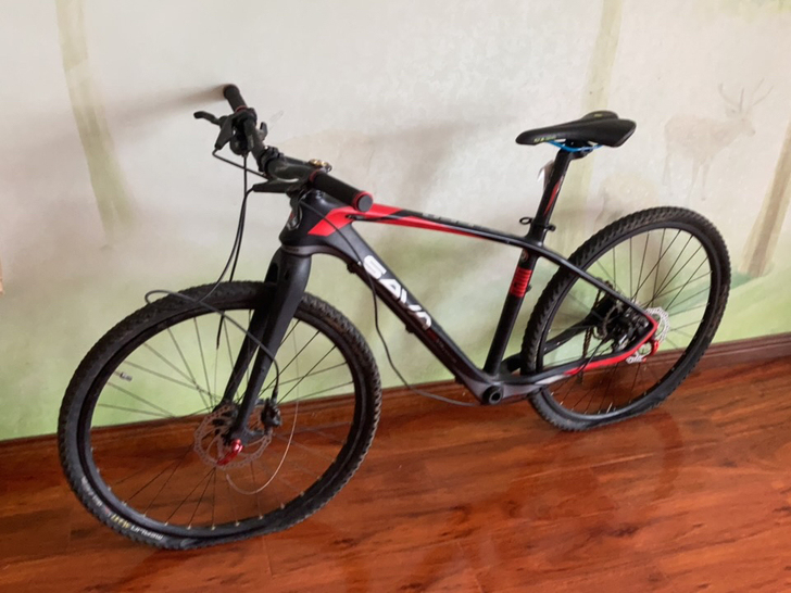 sava 全碳山地车，碳架碳叉，车架大概是...