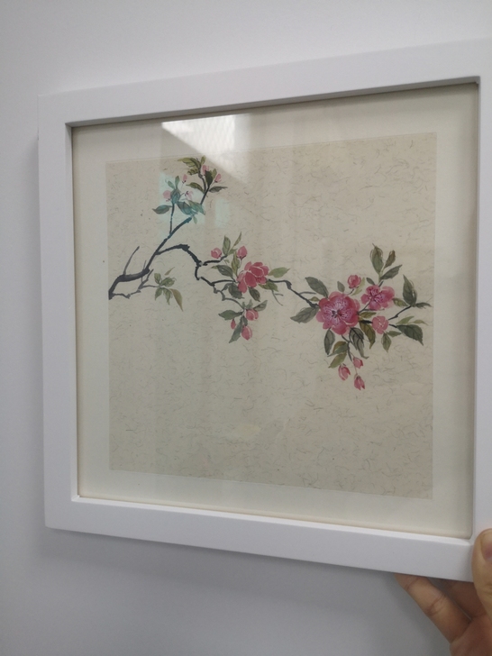 客厅走廊玄关挂画，装饰画，摆台中国画花卉，...